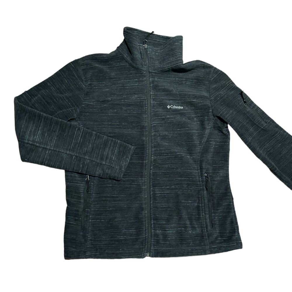 Columbia Women’s XL Charcoal Gray Full Zip Jacket/Coat with Stand Up Collar - Picture 2 of 11
